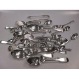 A collection of assorted silver flatware, 30ozt gross