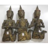 Three Thai figures of Musicians