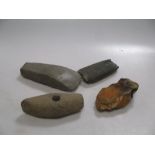 Various Neolithic stone axes, flints etc