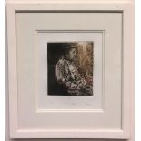 Jose Francisco Borges (Brazilian, b. 1935), Sr de Regla, etching, numbered 30/30, signed lower