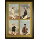 Famous Jockeys, a limited edition colour print published by Tryon Gallery for the Jockey Club