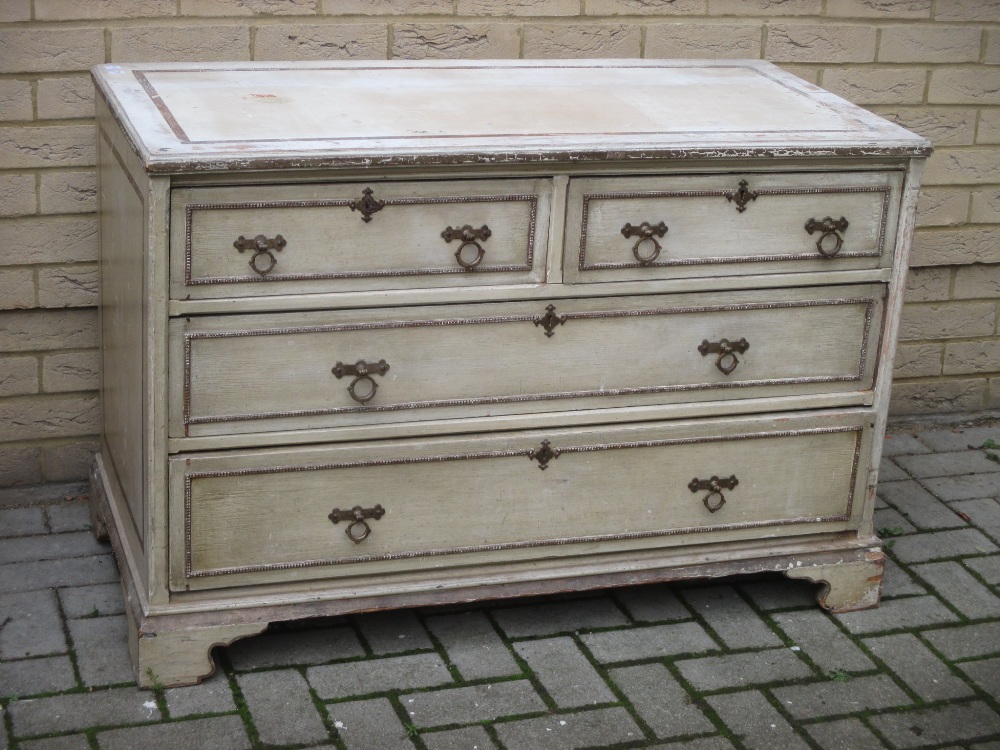 A 19th century painted chest of drawers