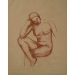 Aristide Maillol (French, 1861-1944,) Nue Assise, lithograph, 34 x 28cm- The Hertfordshire County