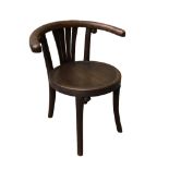 An early 20th century bentwood child's chair, the circular seat with moulded design 52cm (20in)