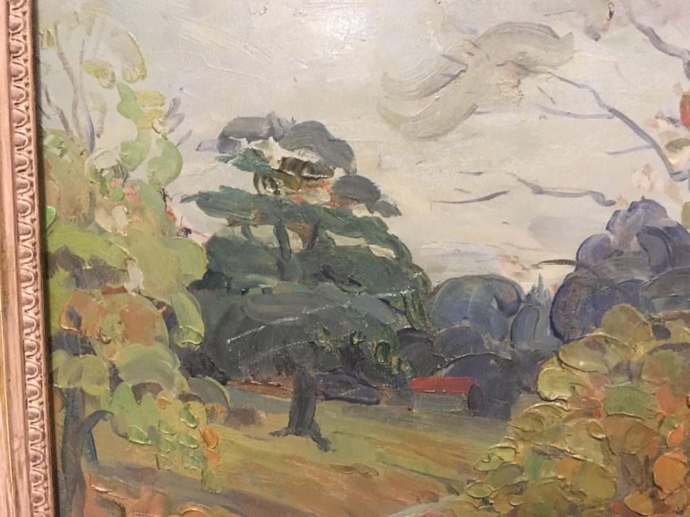 Charles Dyson Smith (British, 1891-1960), Autumn landscape, 39 x 50cm; Sheep on downland, 32 x 39cm; - Image 3 of 5