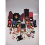 A group of four WWII medals to Capt. R.M.H Evans to include 1934-45 Star, The Africa Star, two