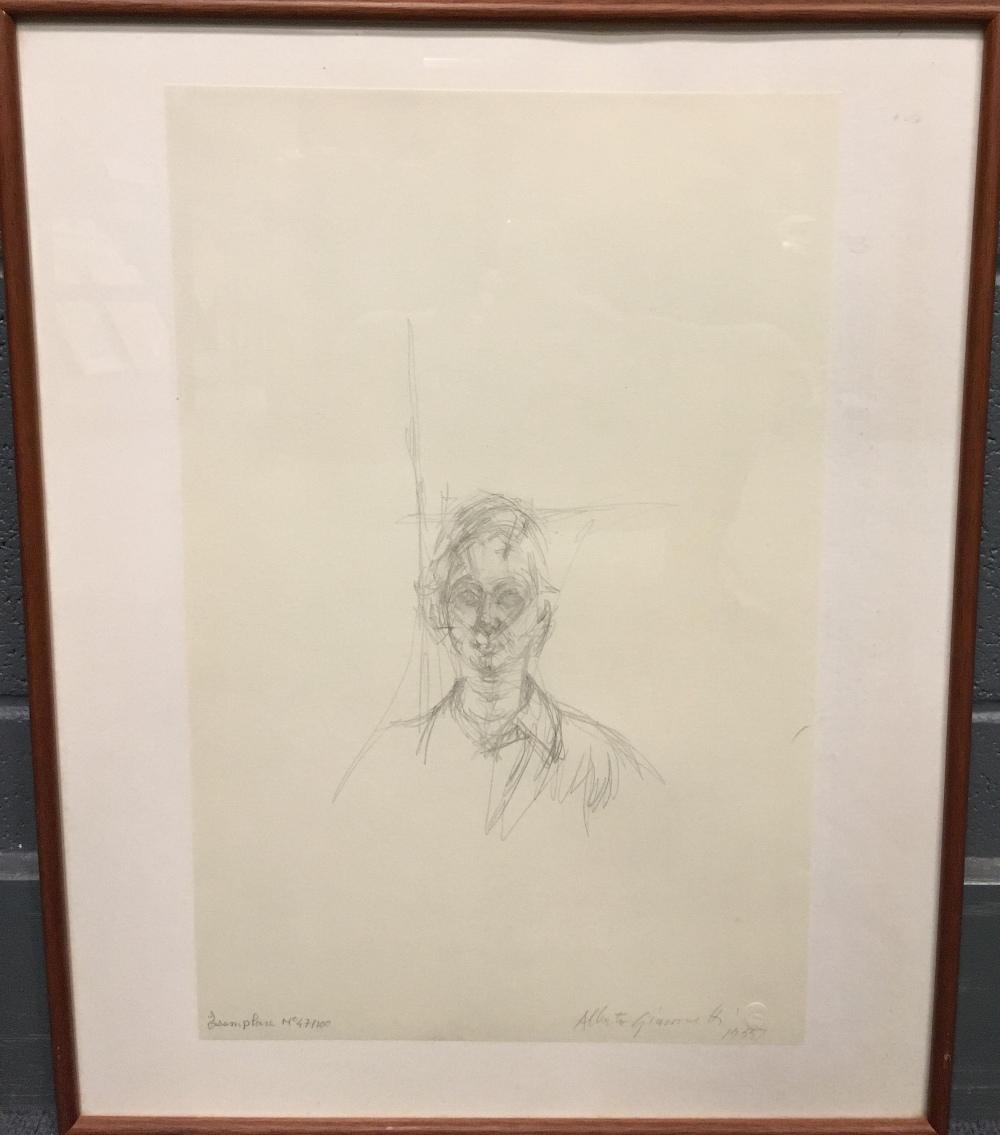 After Alberto Giacometti (Swiss, 1901-1966), Ritratto di Giovinetta I, limited edition lithograph