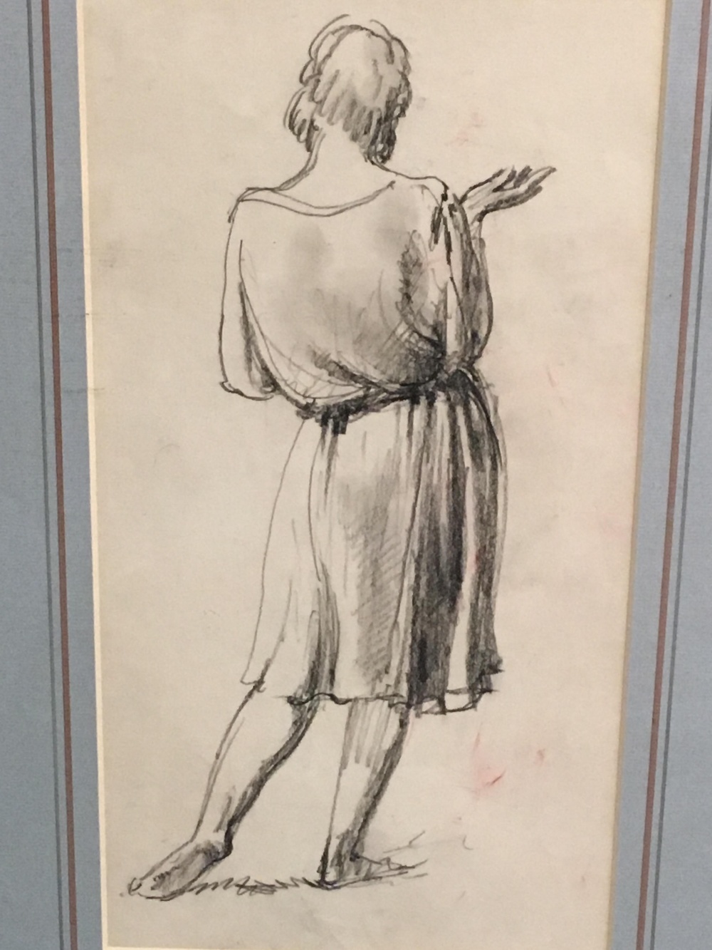 William Dring, RA (British, 1904-1990) 'Two pencil studies of standing females', one signed and - Image 2 of 4