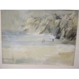 John Carter, Beach Scenes, a pair of watercolours, signed and dated '83