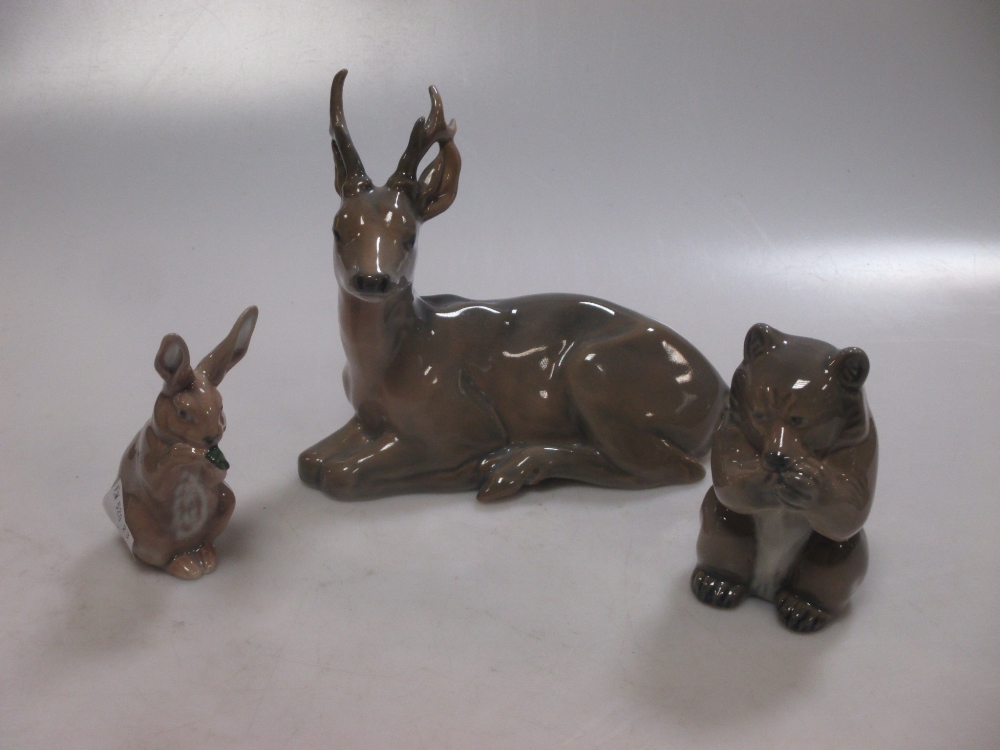 A Copenhagen model of a deer, a bear and a rabbit (3)