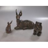 A Copenhagen model of a deer, a bear and a rabbit (3)