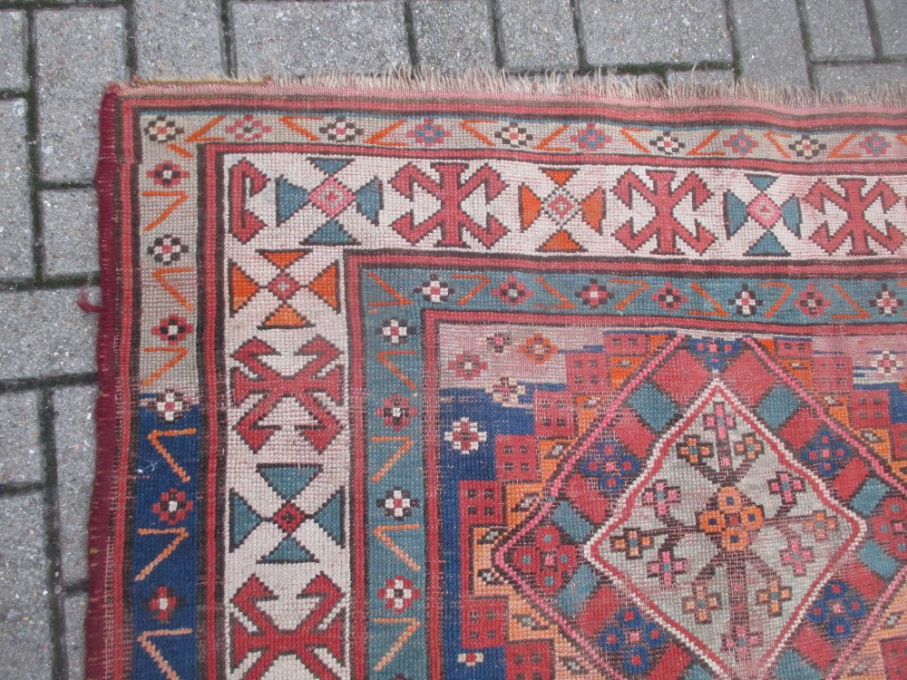 A 20th Century Caucasian kilim 280 x 135cm - Image 2 of 4