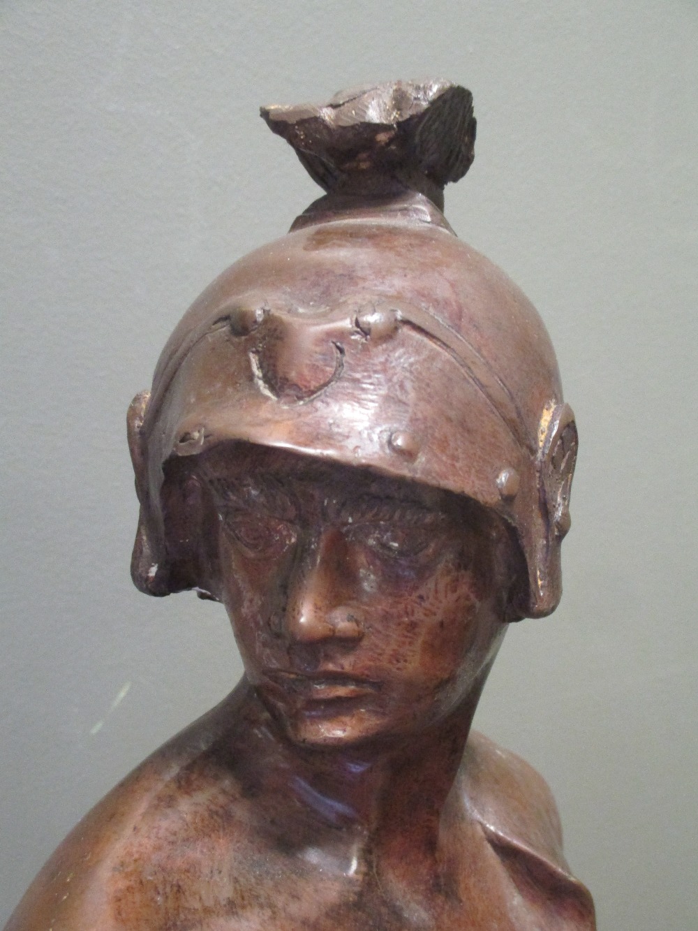 After Picault, a bronze warrior drawing his sword, 78cm high - Image 2 of 2