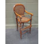 A Victorian childs high chair