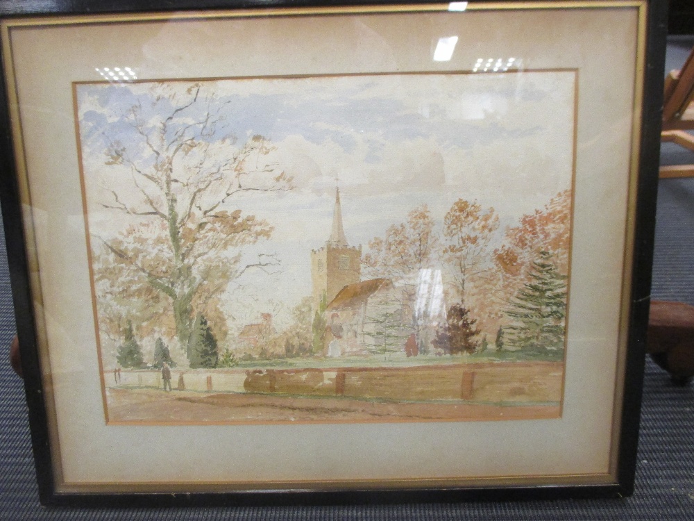 Muriel Buckler (British, 20th Century), Woolpack Hotel, Tenterden, Kent, signed, watercolour, - Image 5 of 7