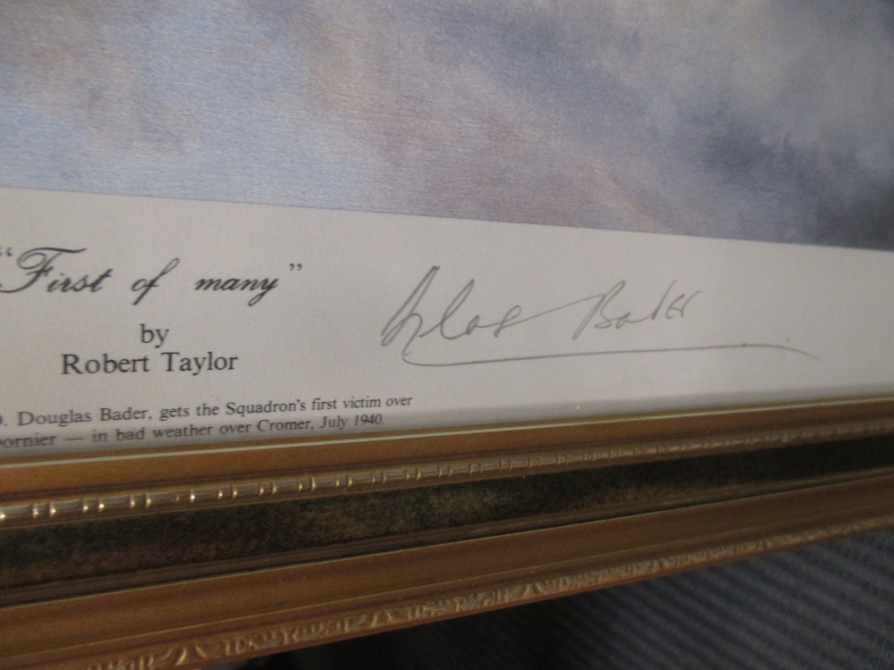 After Robert Taylor, First Of Many, reproduction print signed by Douglas Bader; After Michael - Image 8 of 8