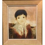 Pierre Lavarenne (French, b. 1928), Portrait of a Young Boy, oil on canvas, signed lower right, 53 x