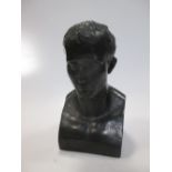 After Canova, a bronze bust of Napolean, 14cm high