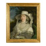 Attributed to Henry Walton (British, 1746-1813) Portrait of Mrs Rebecca Herring of Norwich