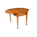 A George III satinwood Pembroke table,
