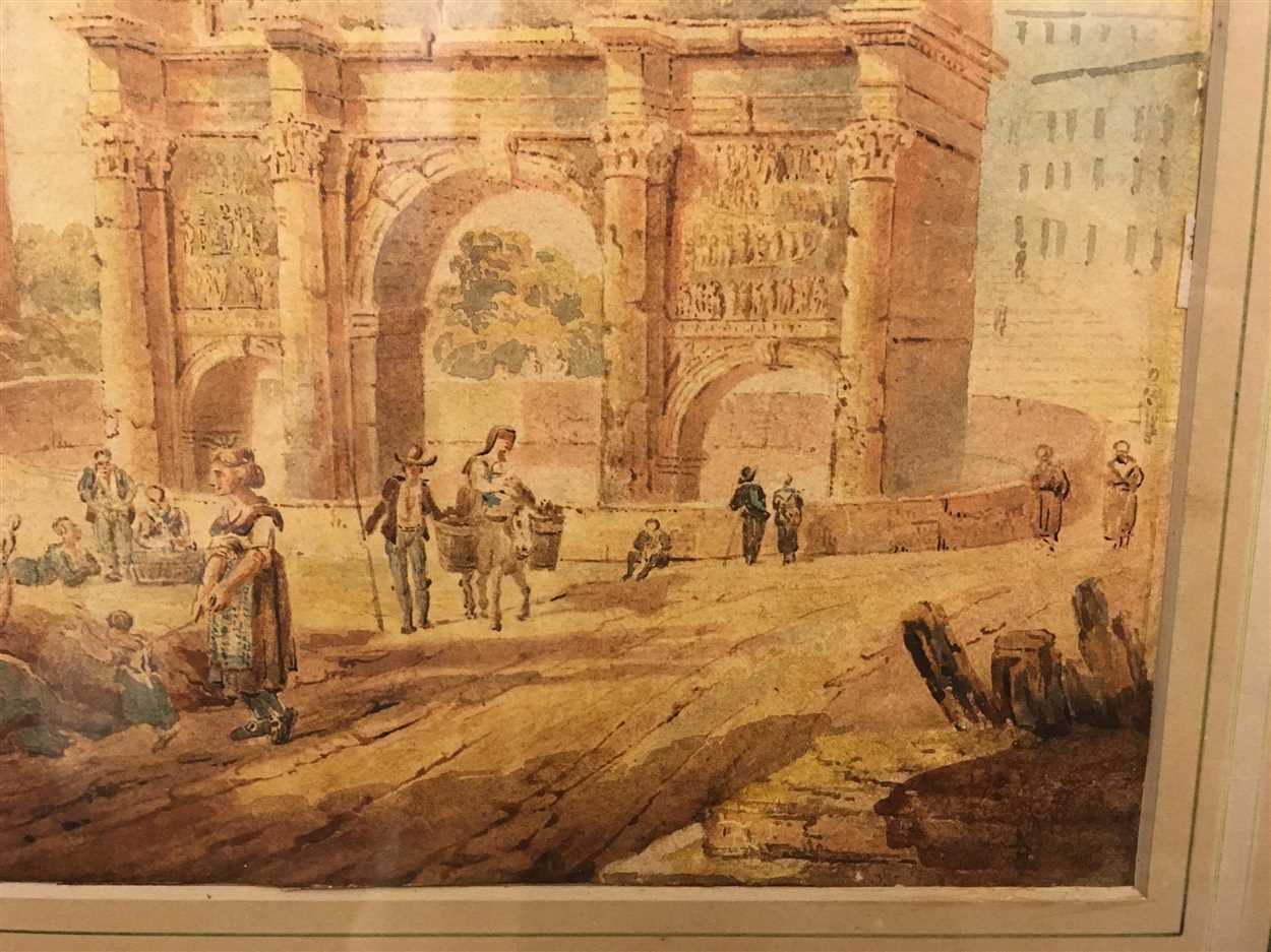 English School, 19th Century Forum Romanum - Image 3 of 5