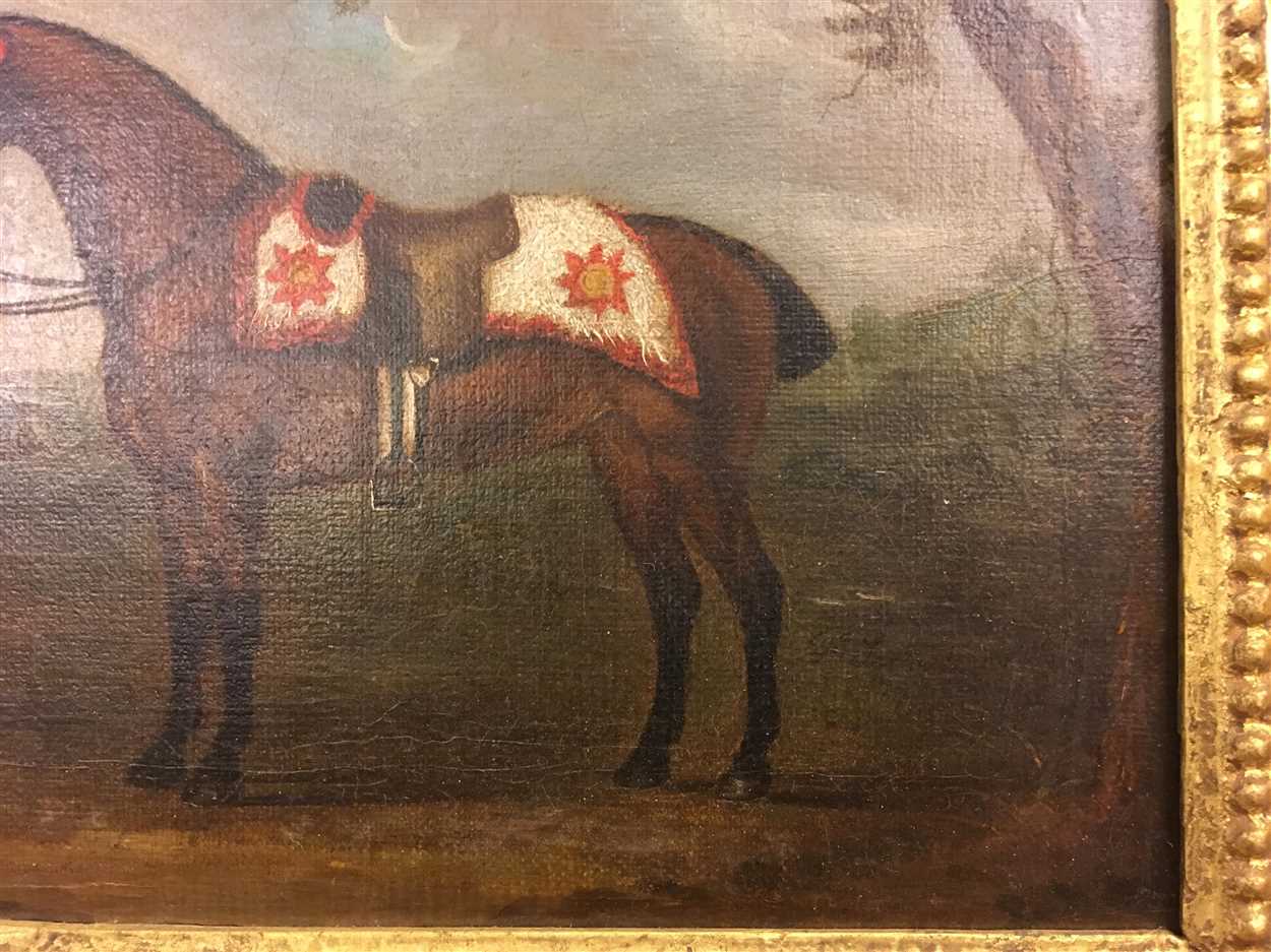 John Nost Sartorius (British 1755-1828) A bay military horse or charger, caparisoned with a - Image 7 of 8