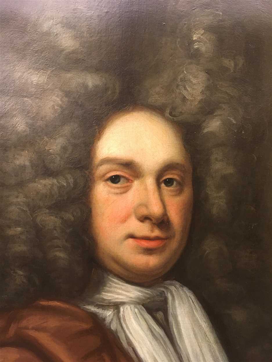 Circle of John Riley (British, 1646-1691) Portrait of William Dewe - Image 9 of 9