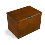 An early George III mahogany box cellarette,