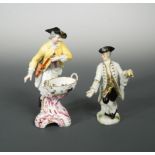 A pair of Berlin figural salts