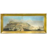 J B Harraden (British, fl. 1801-1815) after Henry Aston Barker (1774-1856) 'Of a View of Gibraltar,