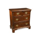 A George III mahogany chest of drawers,