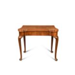 A George II walnut games table,