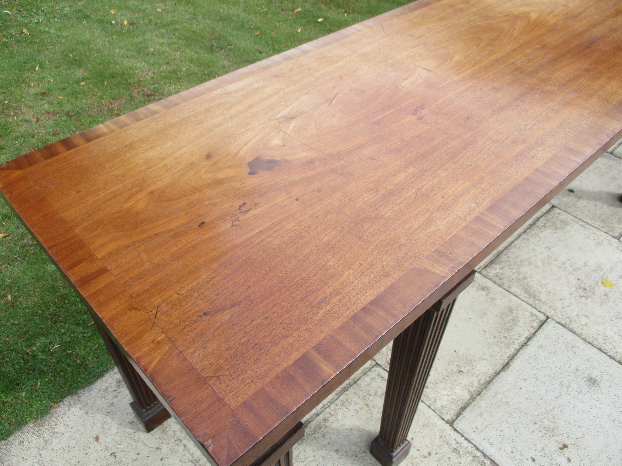 A George III mahogany serving table, - Image 3 of 5