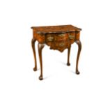 A 19th century Dutch floral marquetry lowboy,