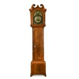 A George III mahogany and banded Scottish longcase clock,