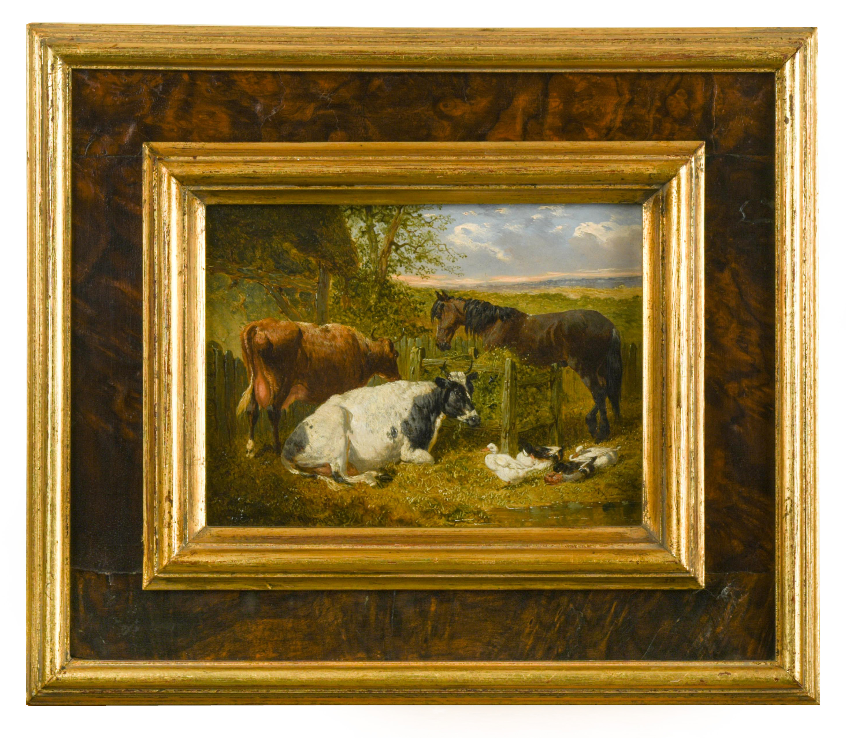 John Frederick Herring Jnr. (British, 1815-1907) The Stable Yard; The Farmyard