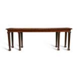 A George III mahogany serving table,