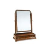 A George III mahogany dressing mirror,