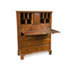 An 18th Century Oak Secretaire Abattant,