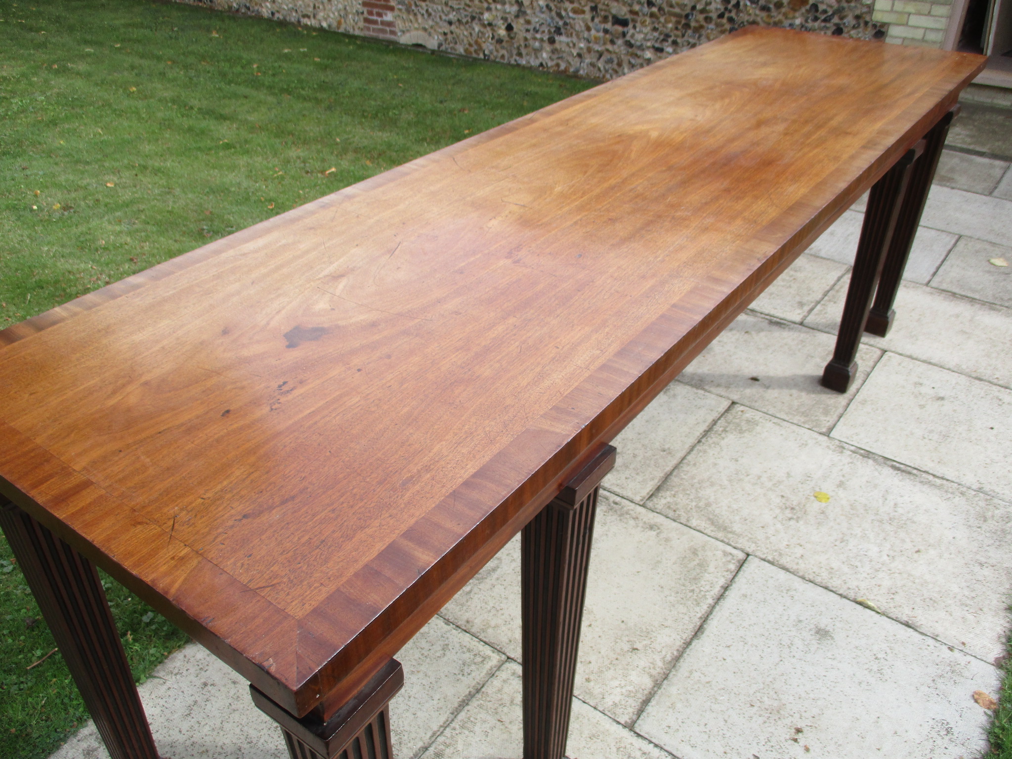 A George III mahogany serving table, - Image 4 of 5