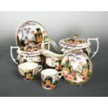 A 19th century Minton porcelain imari tea service, pattern 816,