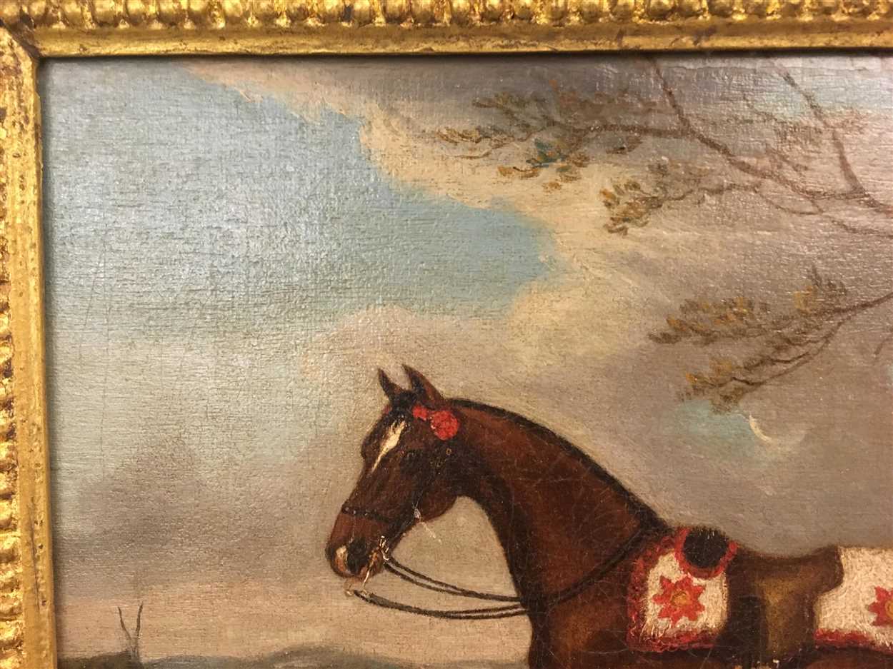 John Nost Sartorius (British 1755-1828) A bay military horse or charger, caparisoned with a - Image 2 of 8