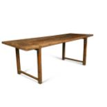 A 19th century French cherrywood farmhouse table,