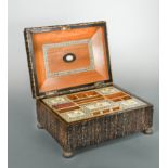 A 19th century Vizagapatam antler work box,