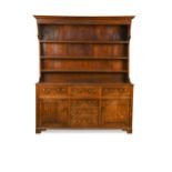 A George III oak dresser,