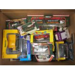 A collection of diecast model vehicles,