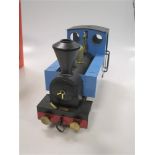 A Mamod steam railway SL2 blue model 0-4-0 tractor engine, good in box