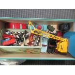 A small box of diecast models,