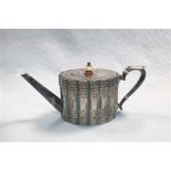 A Victorian silver bachelor's teapot,