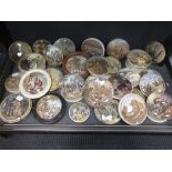 A quantity of various Victorian pot lids